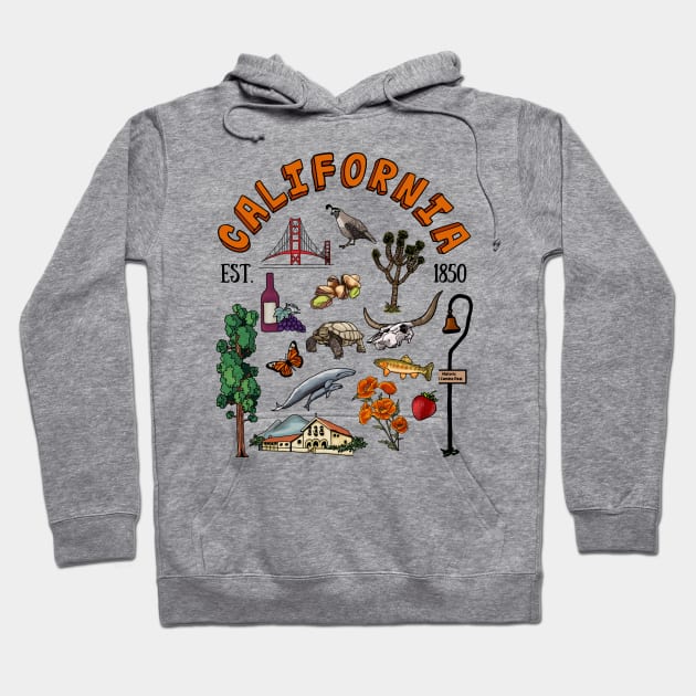 California Pictures Hoodie by Slightly Unhinged